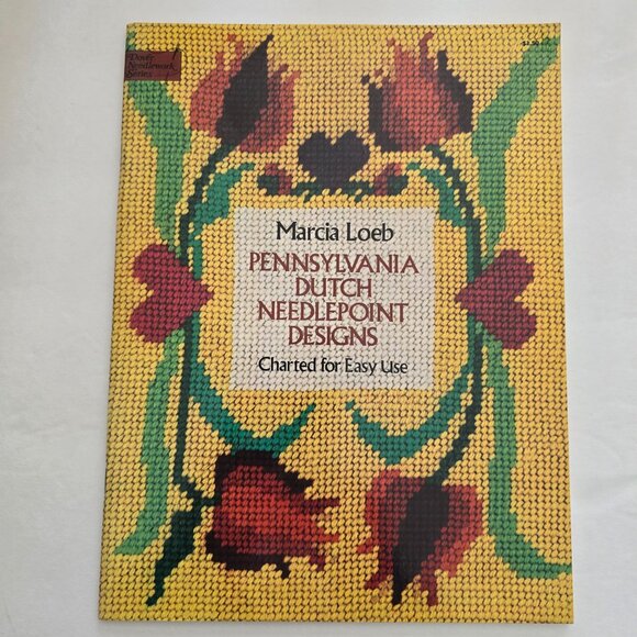 Marcia Loeb Pennsylvania Dutch Needlepoint Designs Charted For Easy Use Book - Picture 3 of 16